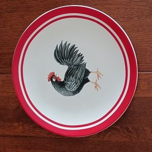 Certified International Homestead Susan Winget Rooster Dinner Plate b925